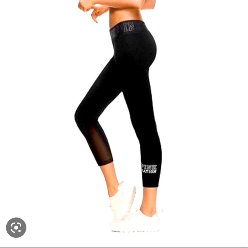 Vs pink limited edition mesh capri legging